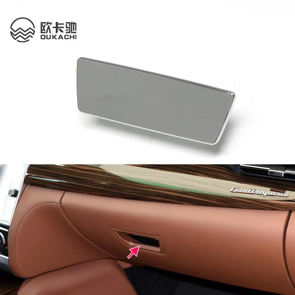 

New Silver Glove Box Lid Handle Open Lock Puller Toolbox Pull Cover for Maserati Quattroporte 673005415