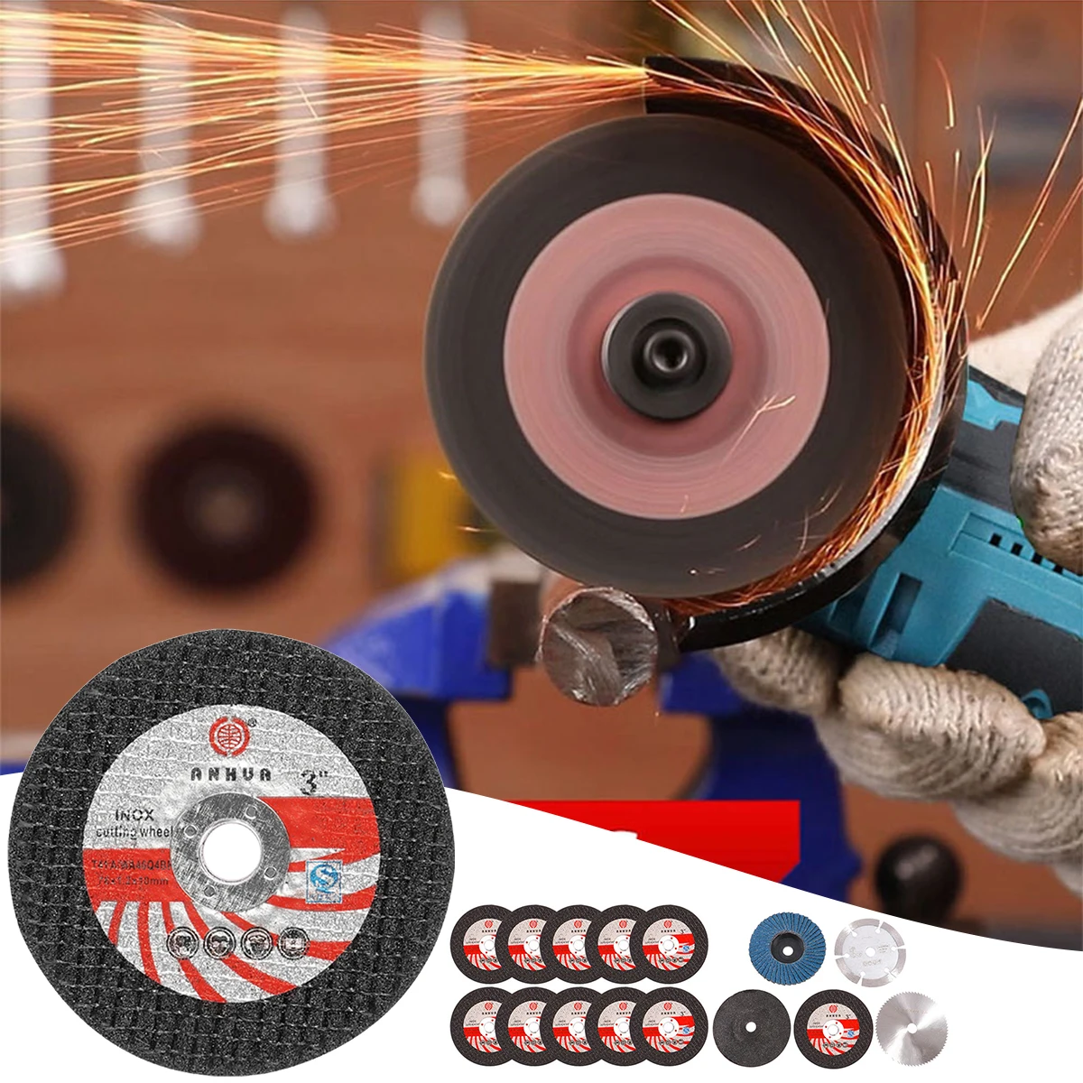 3inch Grinding Wheels Cutting Disc Grinding Wheel Wear Resistant Angle Grinder Disc Cut Off