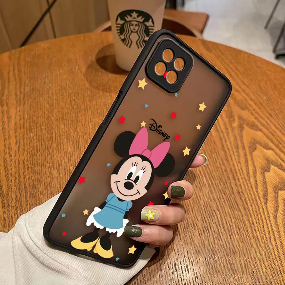 thumbnail image 1 of Matte Case for OPPO A97 A96 A95 A94 A93 A92 A78 A74 A73 A72 A57 A55 A54 A53 A17 A16 4G 5G Case Mickey Minnie Mouse Anime Cartoon, 1 of 5