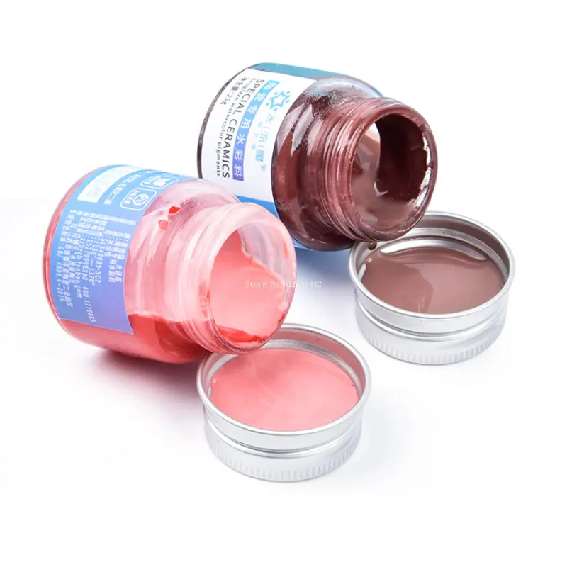 25g Special Paint for Pottery Painting DIY Art Watercolor Painting Non-toxic and Environmentally Friendly Hand-painted Materials