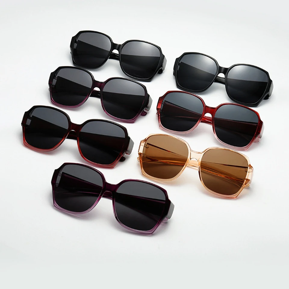 Copertura Per Occhiali Guida Occhiali Da Sole Polarizzati F Over Glasses Wrap Around Occhiali Da Sole Square Shades Occhiali UV400 Per Uomo Donna