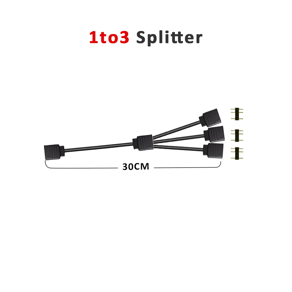 ตัวเลือกสินค้า แถบไฟ LED ARGB ปรับสีได้ ตกแต่ง PC