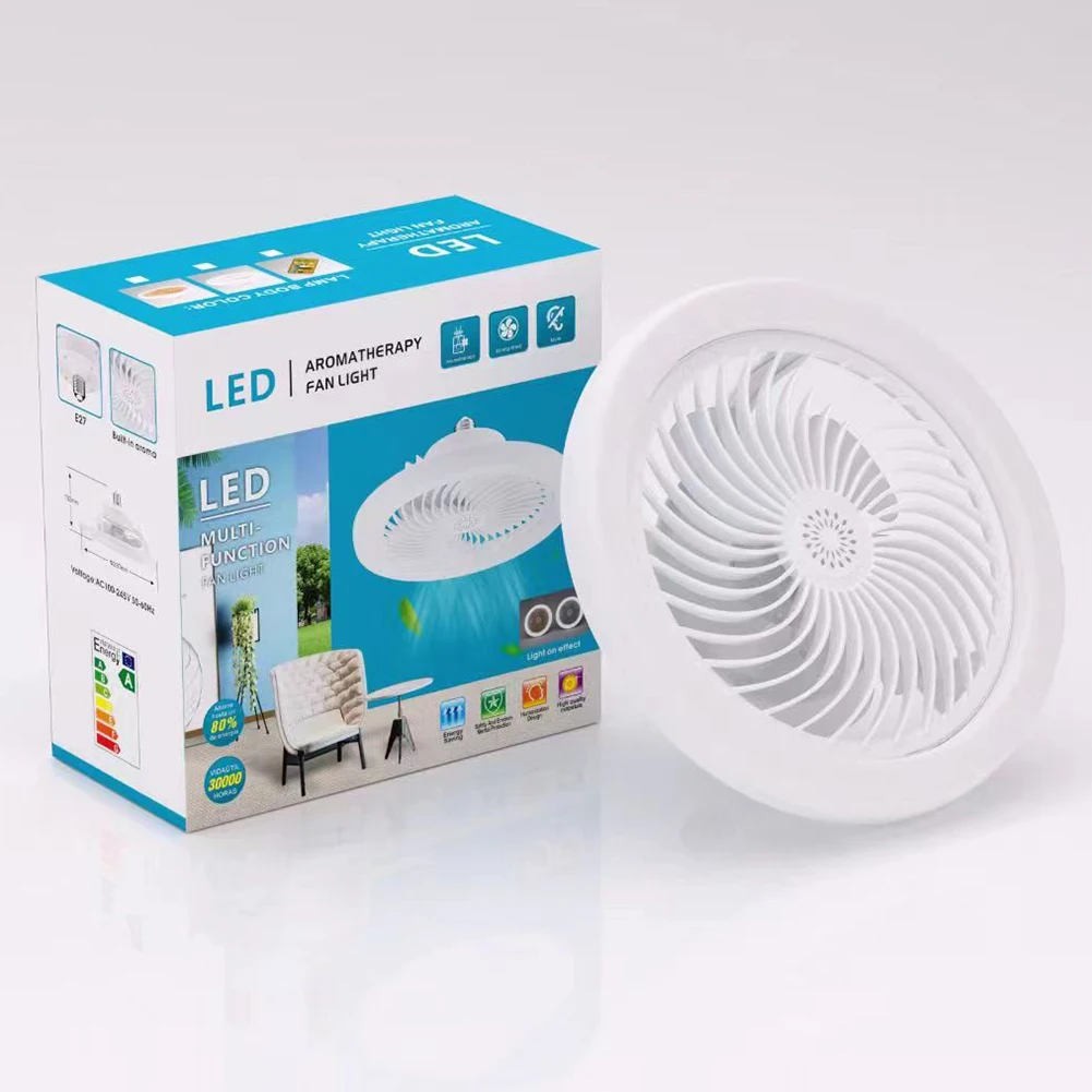 50W Ceiling Fan with Light Quiet Decorative Ceiling Fanlight ABS PP Ceiling Fan Light for Living Room Kitchen