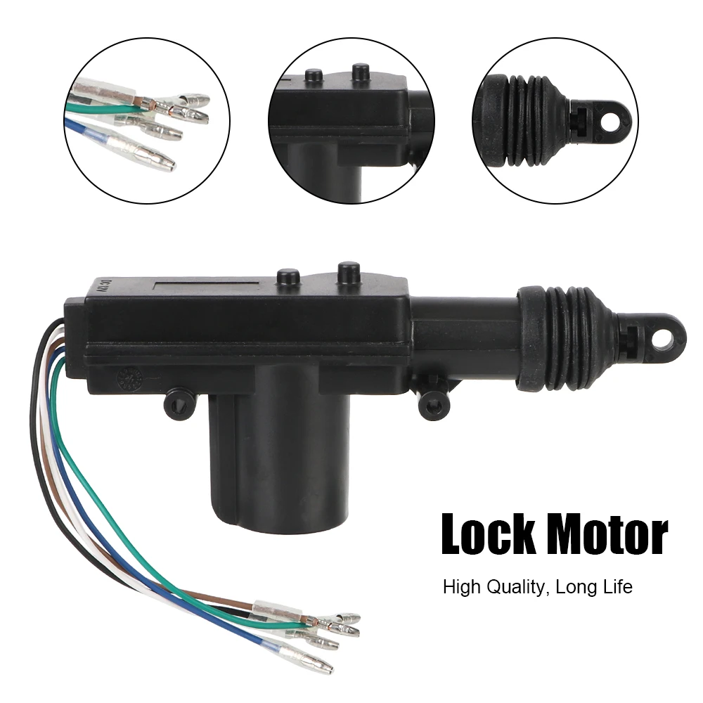 12V Electric Lock Set For Door Window Switch Remote Control Keyless System Locking Actuator Auto Security Alarm Car 