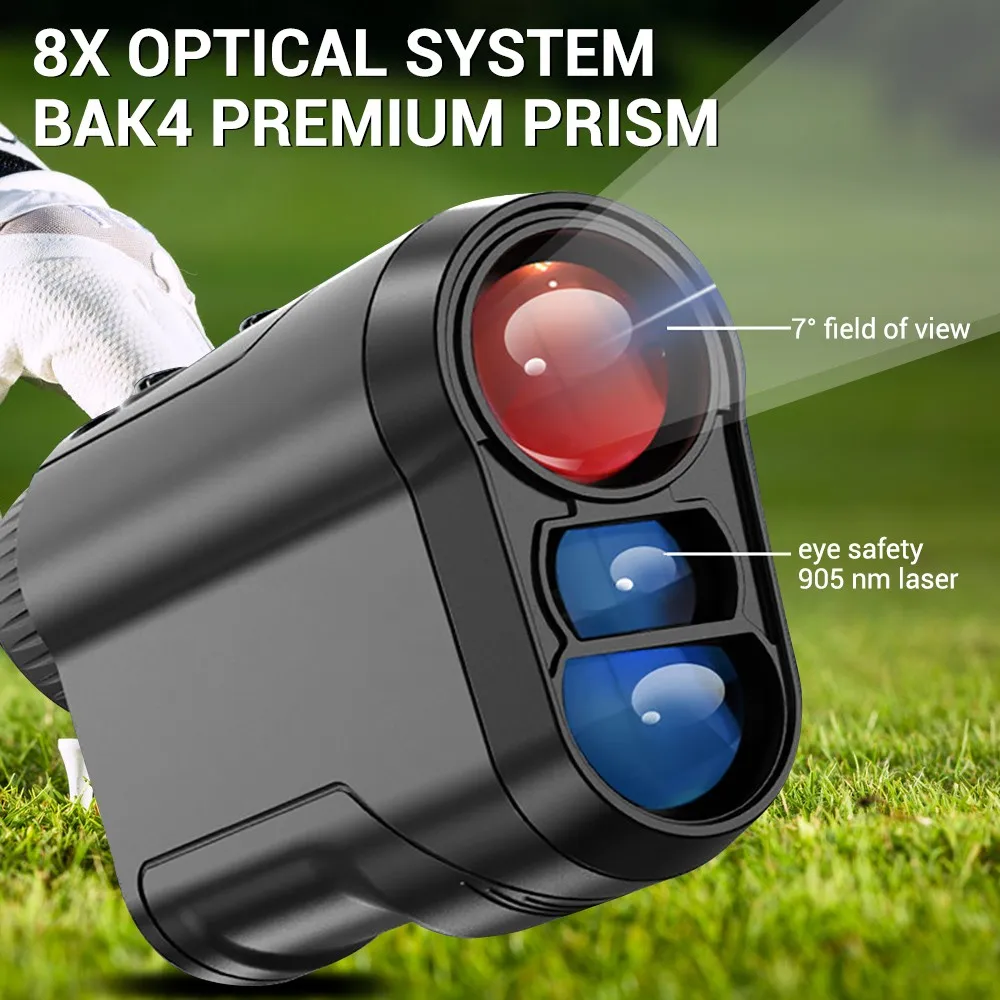 Hunting Rangefinder 6.5X Magnification Shooting Rangefinder 600m Telescope Distance Meter Monocular Range Finder for Bow Hunt