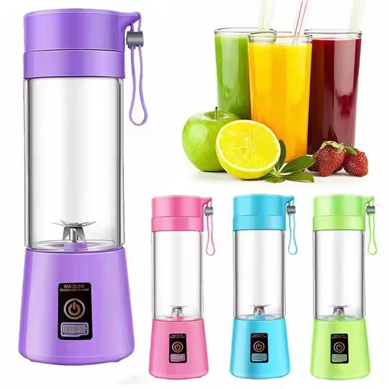 Smoothie Machine Electric Household Juice Maker Wireless Rechargeable Usb Mini Hand Portable Fruit Blender 1