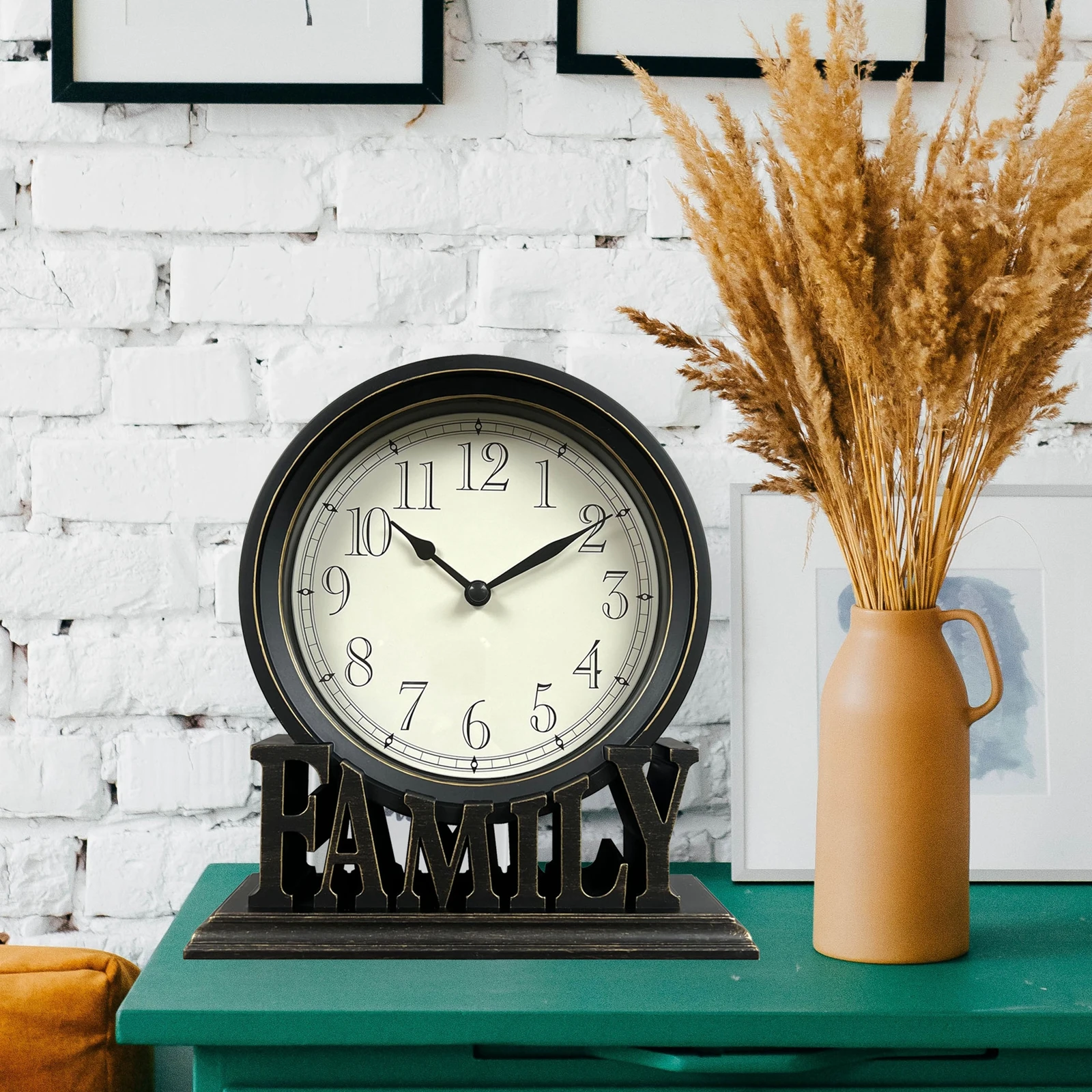 Reloj de mesa redondo para decoración del hogar, cronógrafo