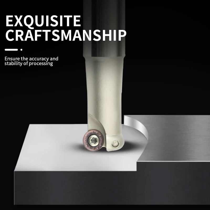 라운드 노즈 밀링 커터 C12-C20, 충격 방지 공구 홀더, RPMT/RPGT08 절삭 공구용 보링 바 홀더, 1T/2T, EMRW4R