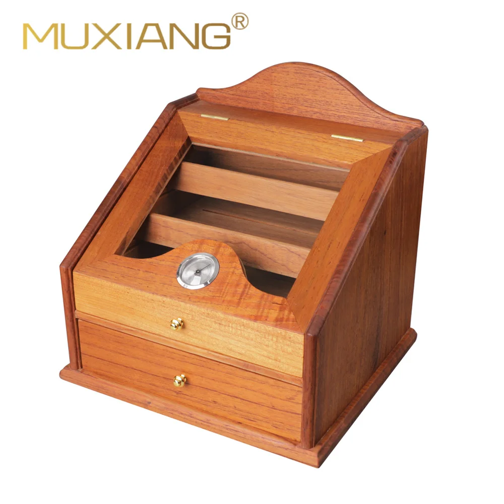 Luxury Cigar Humidor Cow Leather Lined Cedar Wood Portable Travel Cigar  Humidor Box Fit for 76 pcs Glass Top Cigar Humidor - AliExpress