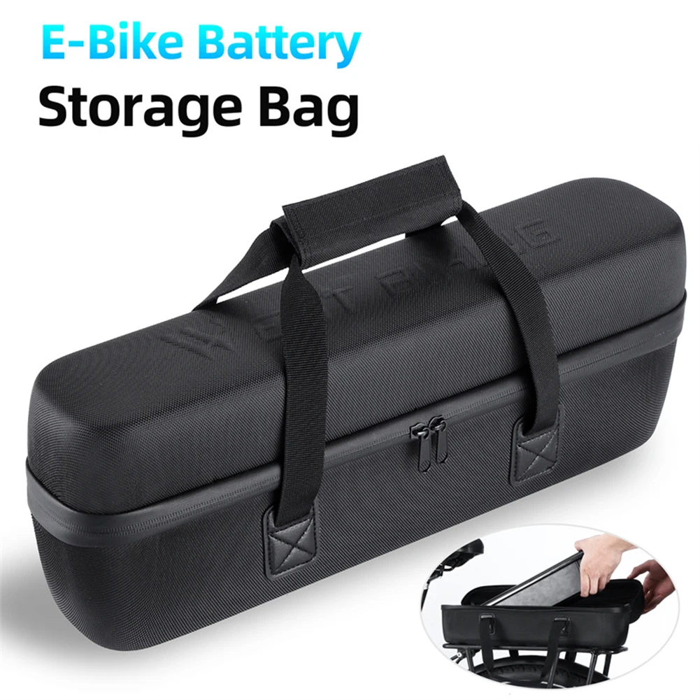 

E-Bike Waterproof EVA Hard Battery Storage Bag Large Capacity Travel Electric Bicycle Battery Case WEST BIKING Ebike Accessories