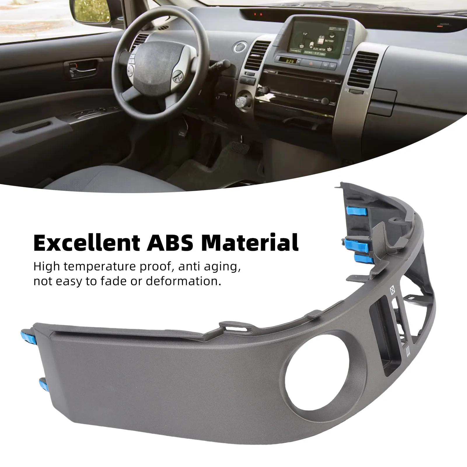 Left Dashboard Air Vent Cover Trim 55670-47040 Left Center Air Vent Outlet Cover ABS Long Lasting for Automotive Modifications