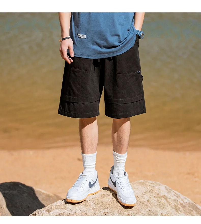 Work Shorts Men's Summer Layers Flutter Design Loose Five Casual Pants Outdoor Hiking