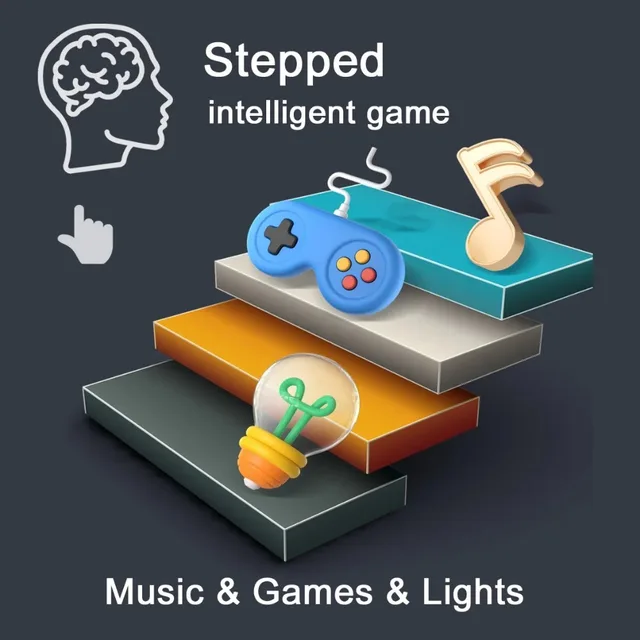 Quick Push Game Toys Rhythm Handheld Machine Light Up It Game Stress Relief Fidget Toy Christmas Birthday Gifts 5