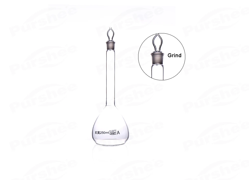 Messkolben aus Quarzglas (250 ml) – Detail 1