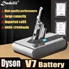 2024 New Dyson V7 battery 21.6V 12800mAh Li-lon Rechargeable Battery For Dyson V7 Battery Animal Pro Vacuum Cleaner Replacement 1