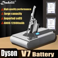 2024 New Dyson V7 battery 21.6V 12800mAh Li-lon Rechargeable Battery For Dyson V7 Battery Animal Pro Vacuum Cleaner Replacement 1