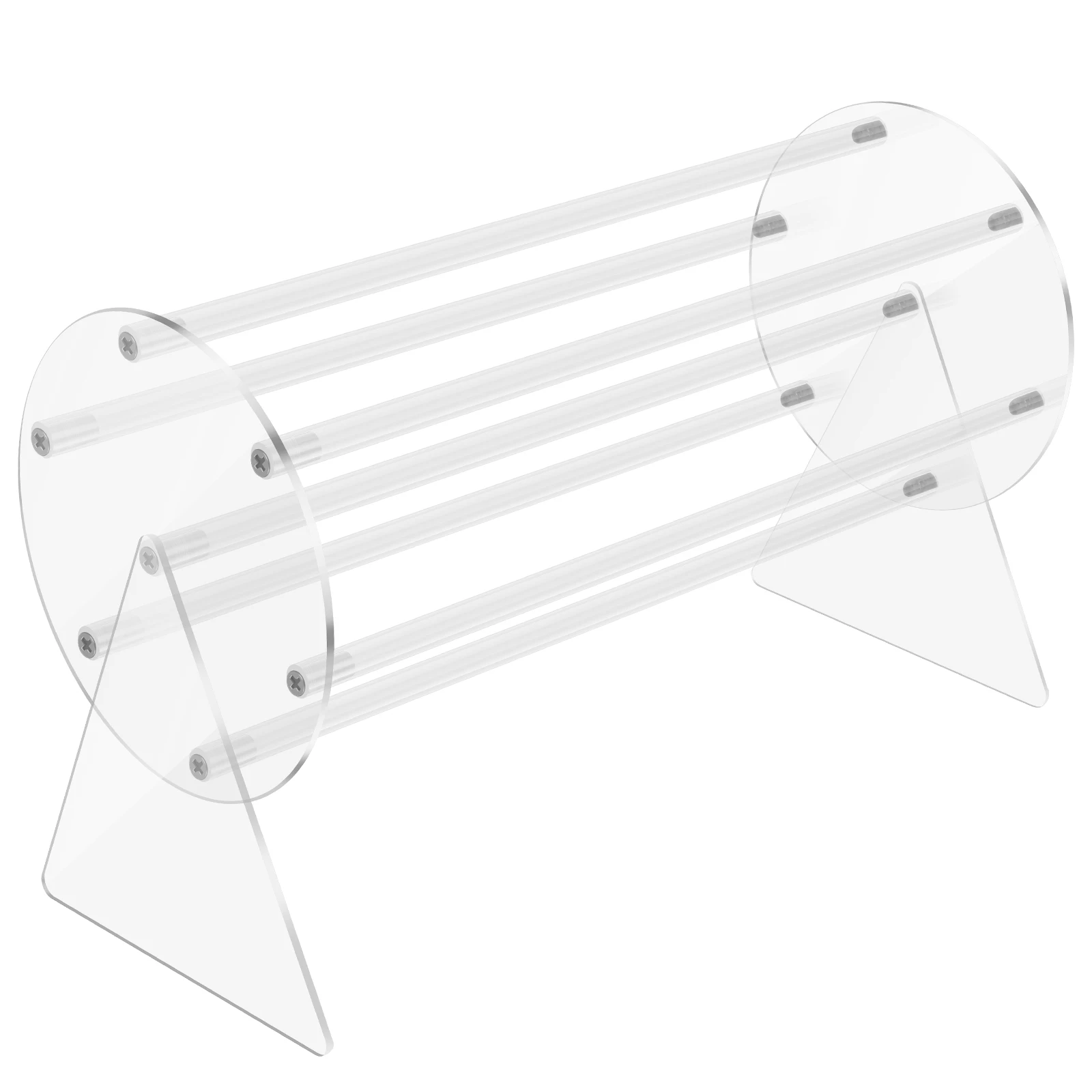Claw Clip Organizer 360 Degree Rotating Claw Clip Holder Transparent Storage Rack Reusable Hair Display Stand for