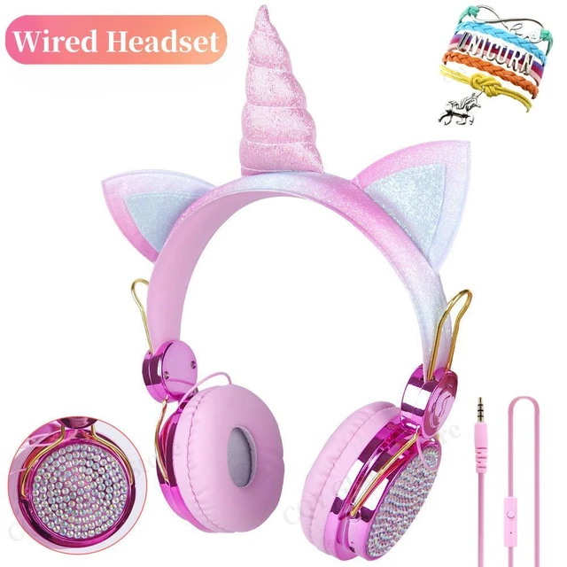 Auriculares inalámbricos con Bluetooth para niños y niñas, audífonos de  dinosaurio de dibujos animados, encantadores - AliExpress