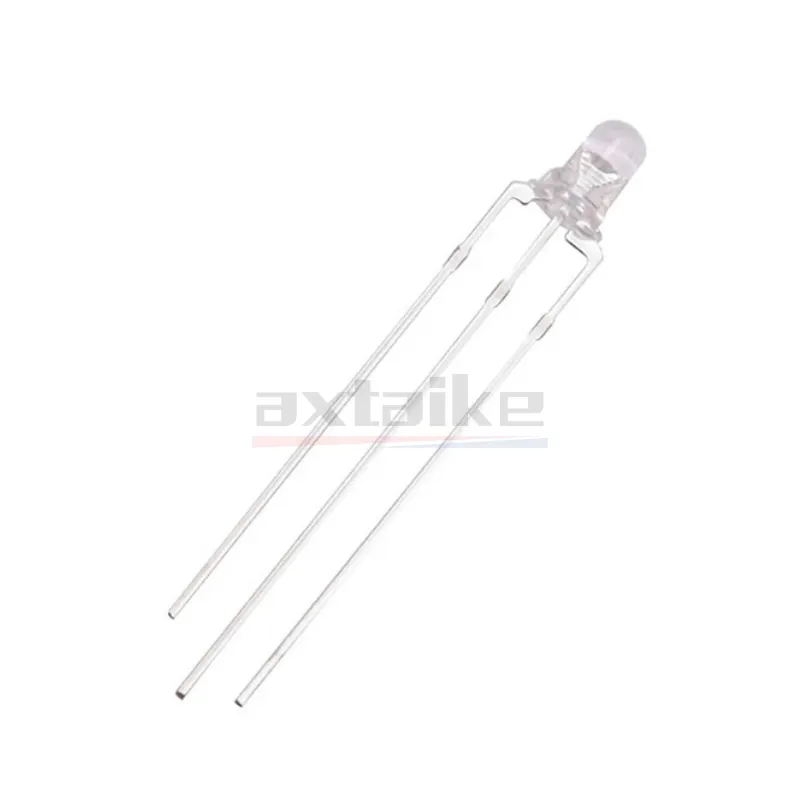 Vanfun Bi-colore LED Diodo 3-Pin 5mm Tuffo Rosso Verde Con Catodo - Foto 3