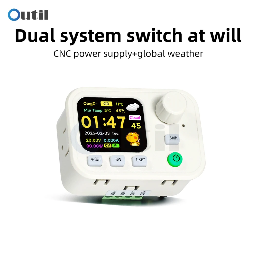 SK200W 디지털 벅 부스트 전원 공급 모듈(블루투스 WiFi 제어, MPPT CV CC 듀얼 시스템, 산업 전자 장비용)