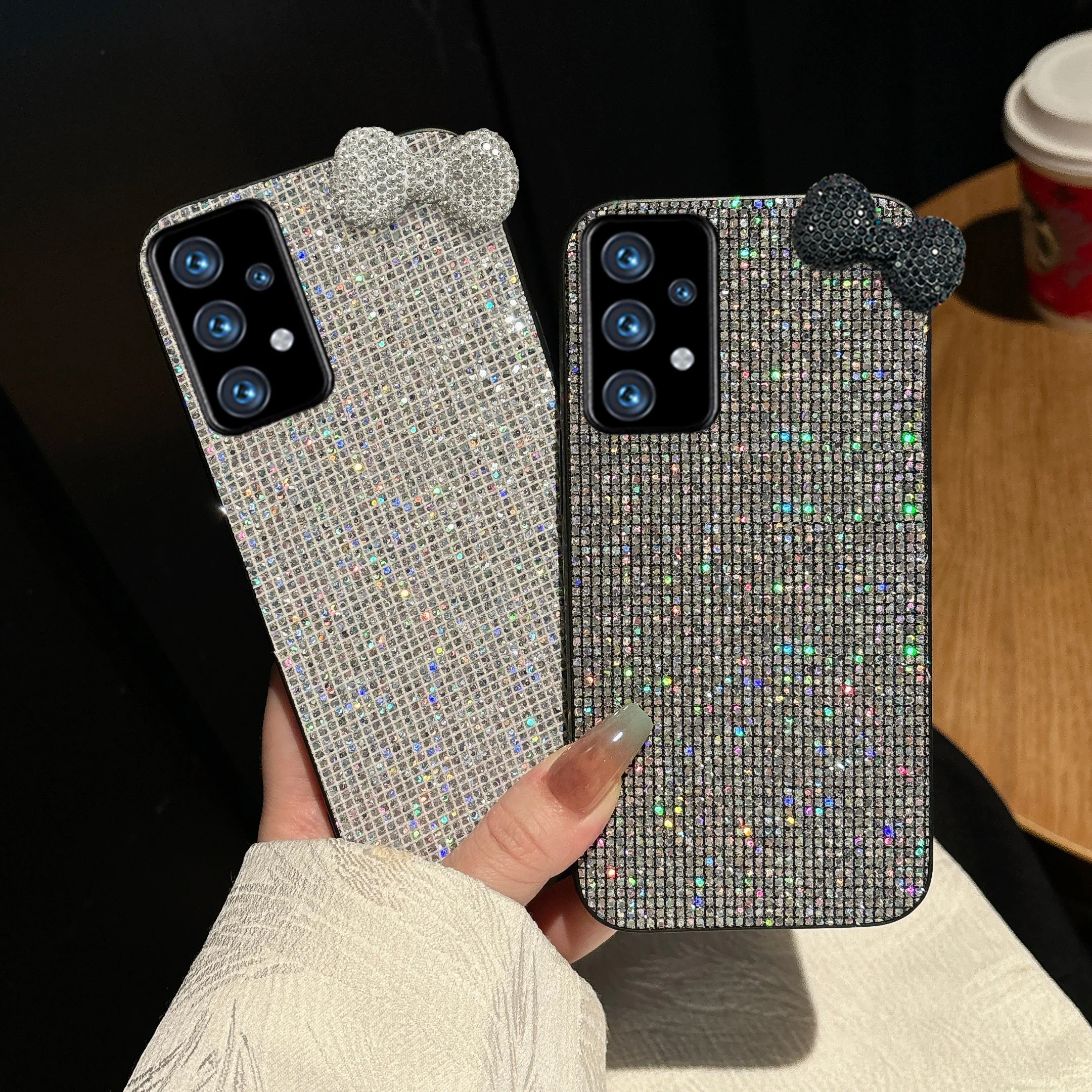 Luxury Shiny 3D Diamond Bowknot Phone Case - Lovely Soft Back Cover