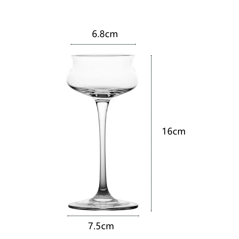 Crystal Glass Tall Special Cup Cocktail Glass Home Creative Martini Cup Wine Bar Glasses