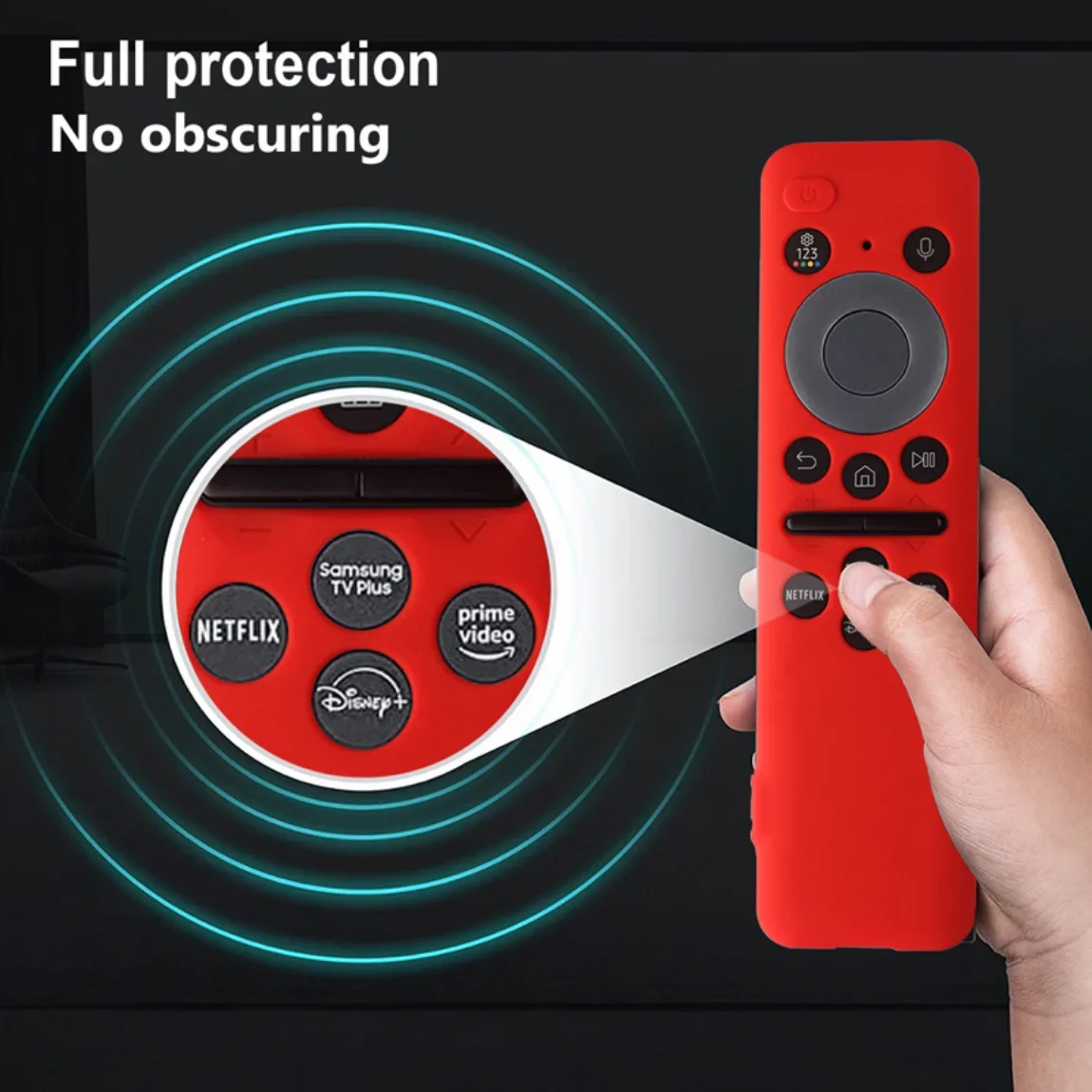 Silicone Protective Cover for Samsung Smart TV Remote Control SAMSUNG BN59-01455A BN59-01432A/01432B/01436B 3