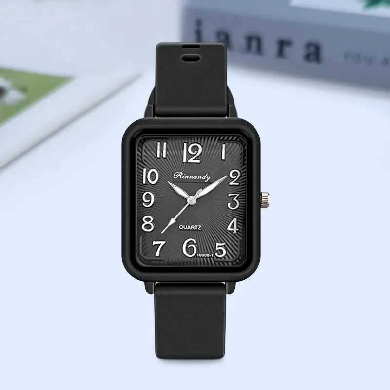 Brand Silicone Strap Watch Student Leisure Square Digital Women Quartz Watch New Fashion Ladies Luxury Wristwatch Dropshipping 3