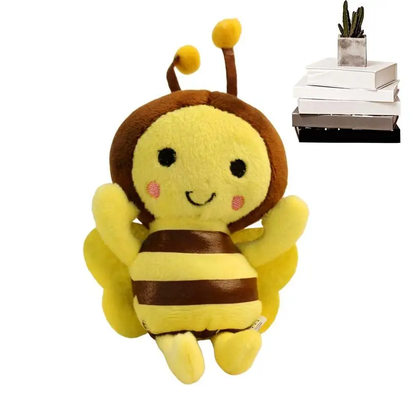 Bee Stuffed Animal Plush Stuffed Bumble Bee Plush Toy Comfortable Plushie Toys For Car Home Decorative Cute Soft Bumble Bee For