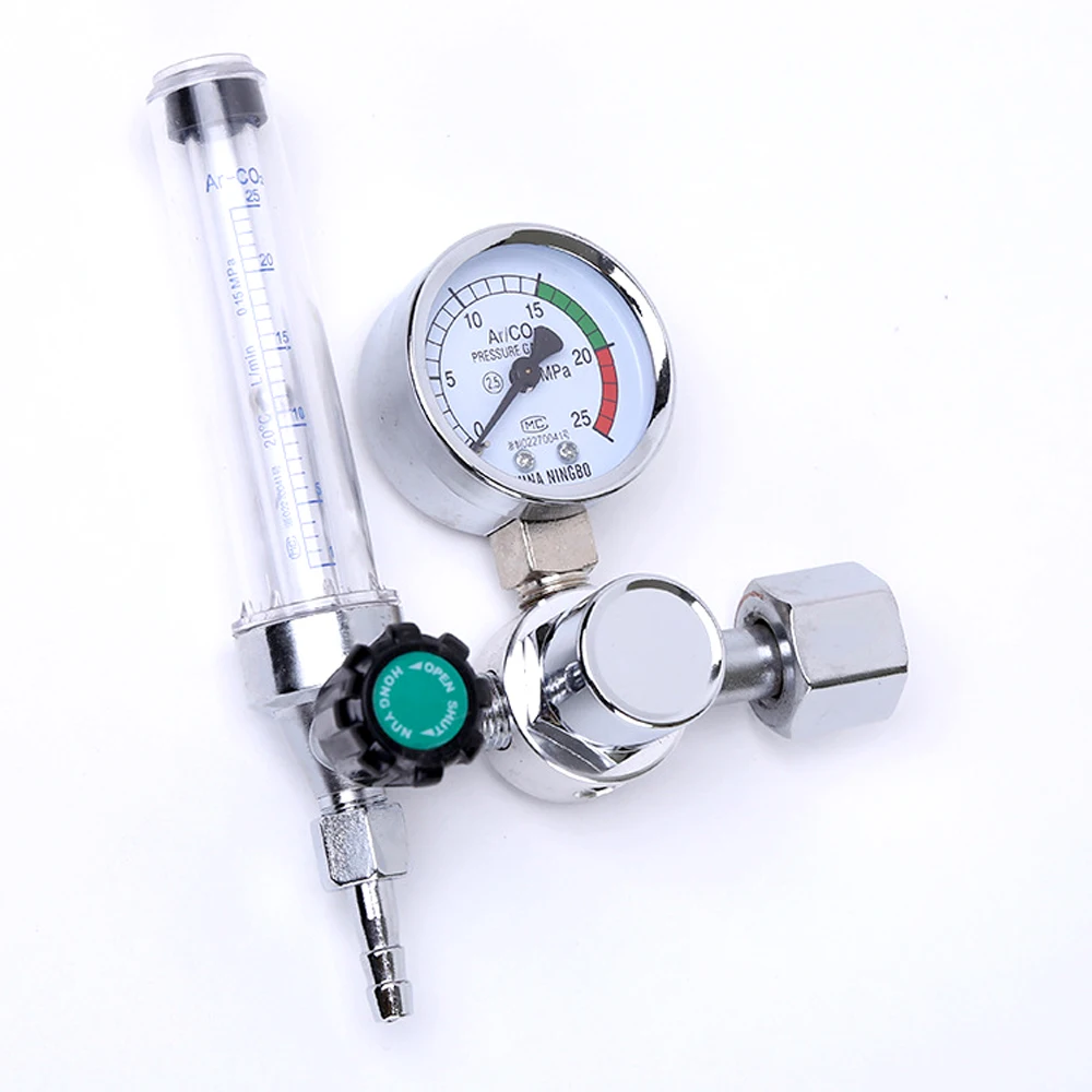 Argon CO2 Gas Pressure Regulator Flow Meter 0-25Mpa Welding