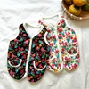 Warm Pet Vest Coat Floral Print Fleece Vest Chiuahua Yorkshire Thick Coat for Small Medium Dog Two-legged Clothes Pet Costume 2