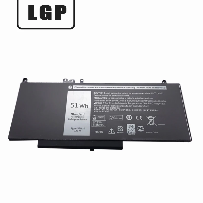 Lgp Nuova Batteria Per Laptop G5M10 Per Dell Latitude E5250 E5450 E5550 7.4V 51Wh