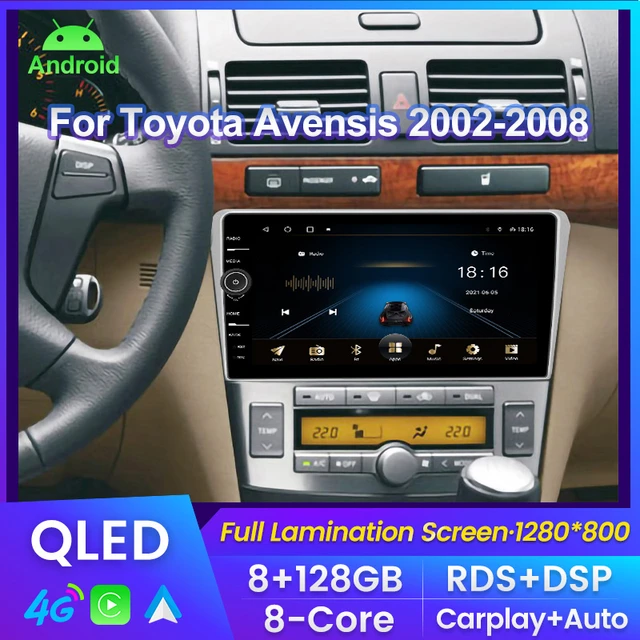 IPS Android Radio Stereo mit Rahmen für Toyota Avensis T25 2002