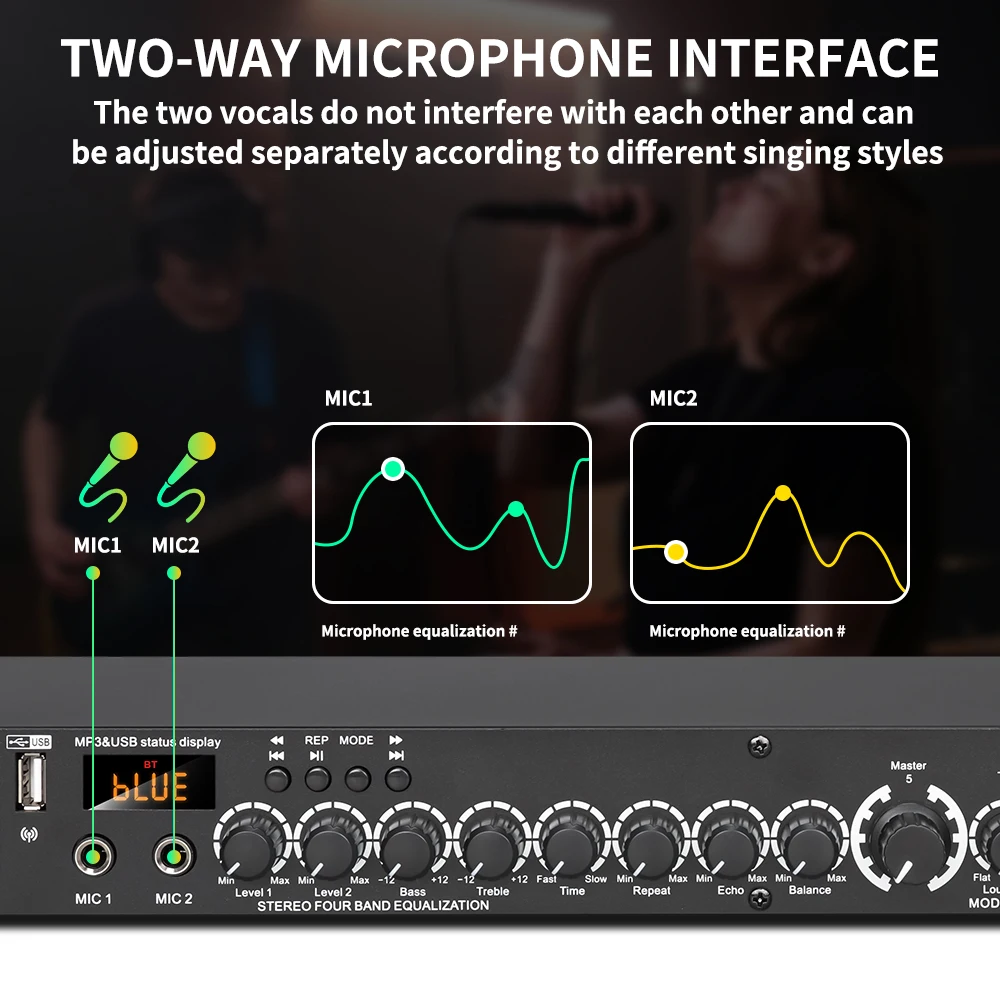 LEUS T4 Professional Digital Reverberation Multi Effect DSP Processor Audio Processor Equalizer audio equalizer audio processor
