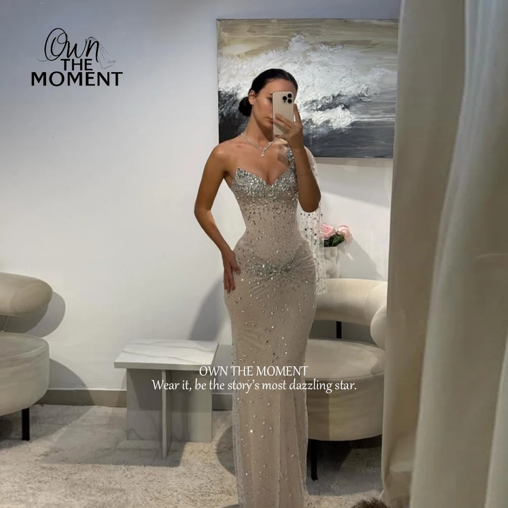 فستان OTM أنيق مخصص بطول الأرض من vestidos de fies...