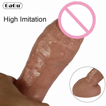 Reality Simulation Dildos Realistic Silicone European Colors Big Penis Masturbators Huge Suction Cup Anal Sex Toys For Men Women 1
