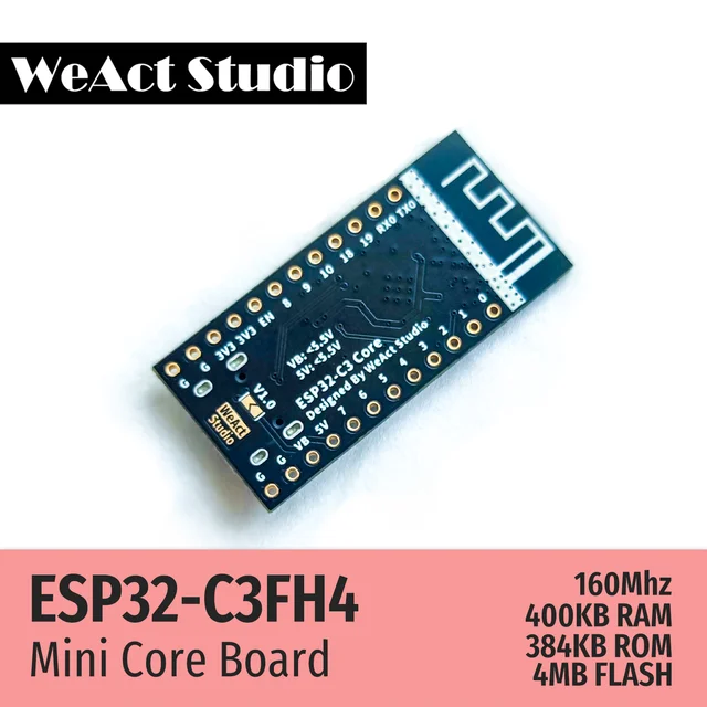 WeAct ESP32 ESP-32 ESP32C3 ESP32-C3FH4 Development Board Wireless WiFi Bluetooth-compatible Module Micropython 2
