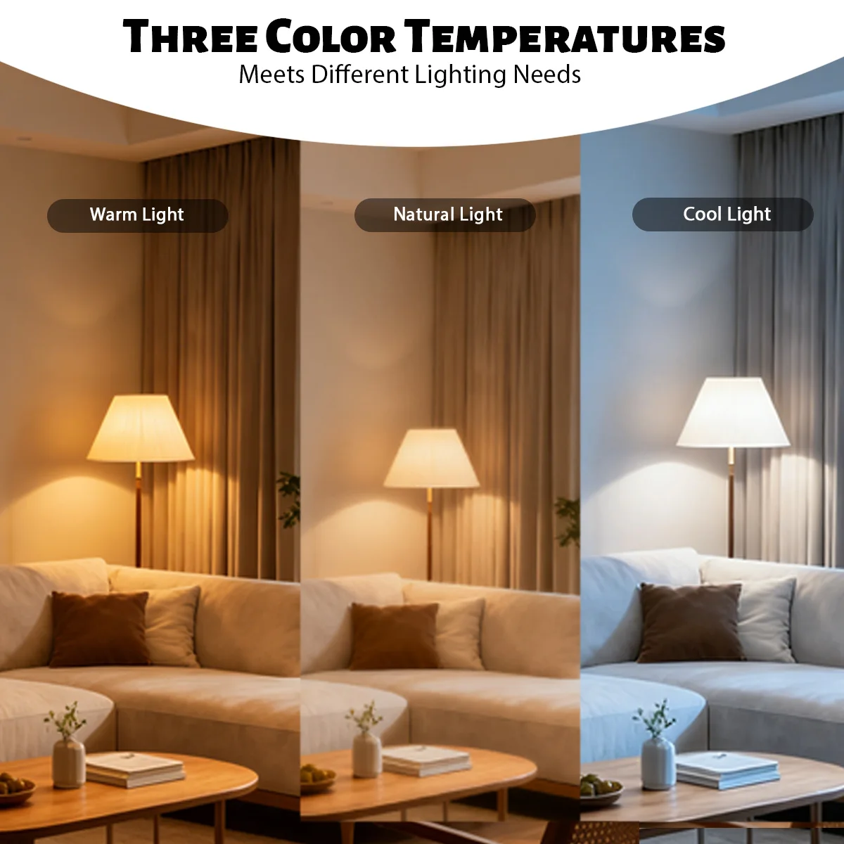 Enhanced LED Bulb Light, No Flicker, Various Wattages Available