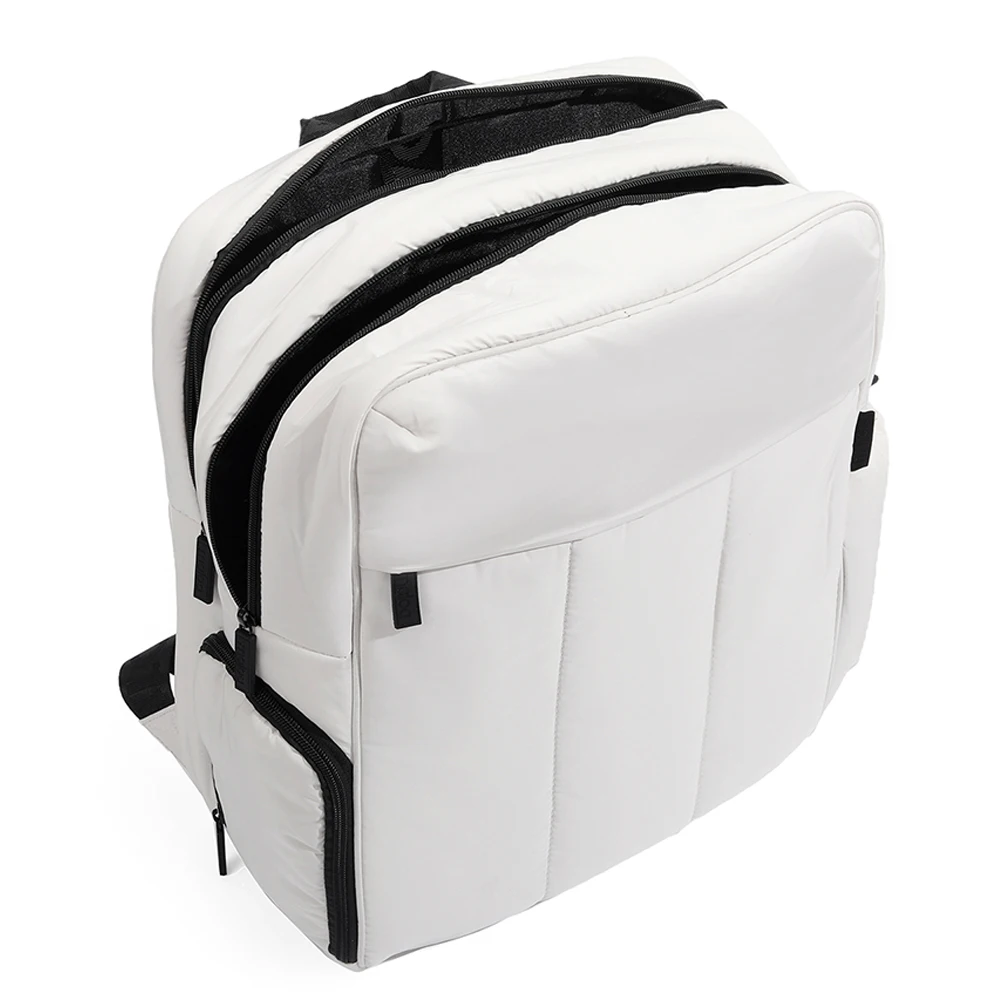 Nylon Travel Bag Large Capacity Lightweight Fashion Simple Backpack with Shoe Compartment for Outdoor Travel Fitness