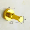 1Pc Colorful Decorative Wall Hanger Metal Aluminum Drilling Wall Mount Hanger For Clothes Key Towel Hooks Bathroom Kitchen Decor 6