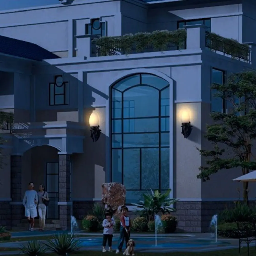 New 1.7*2cm Dollhouse Wall Lamp 12V ABS Metal Material White/Warm Light Model Doll House Garden Decor Garden Yard Led Light