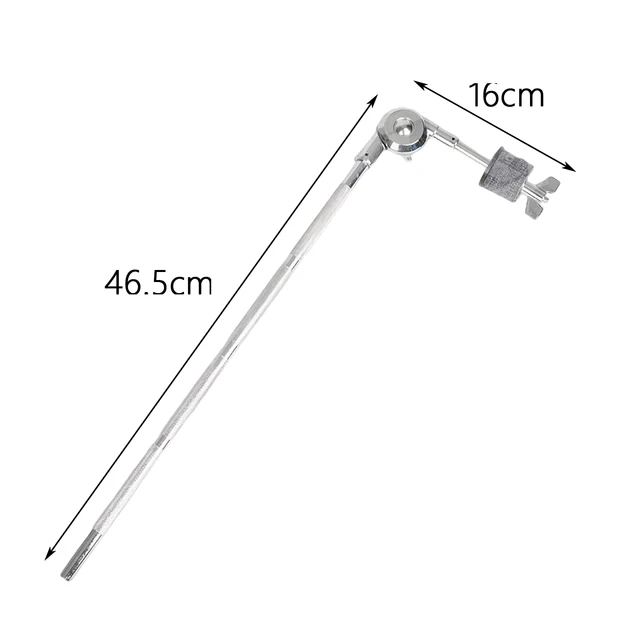 Morsetto Fissaggio Braccio Piatto Keenso | Accessorio Per Tamburi | Rotazione 360° | Metallico - Foto 4