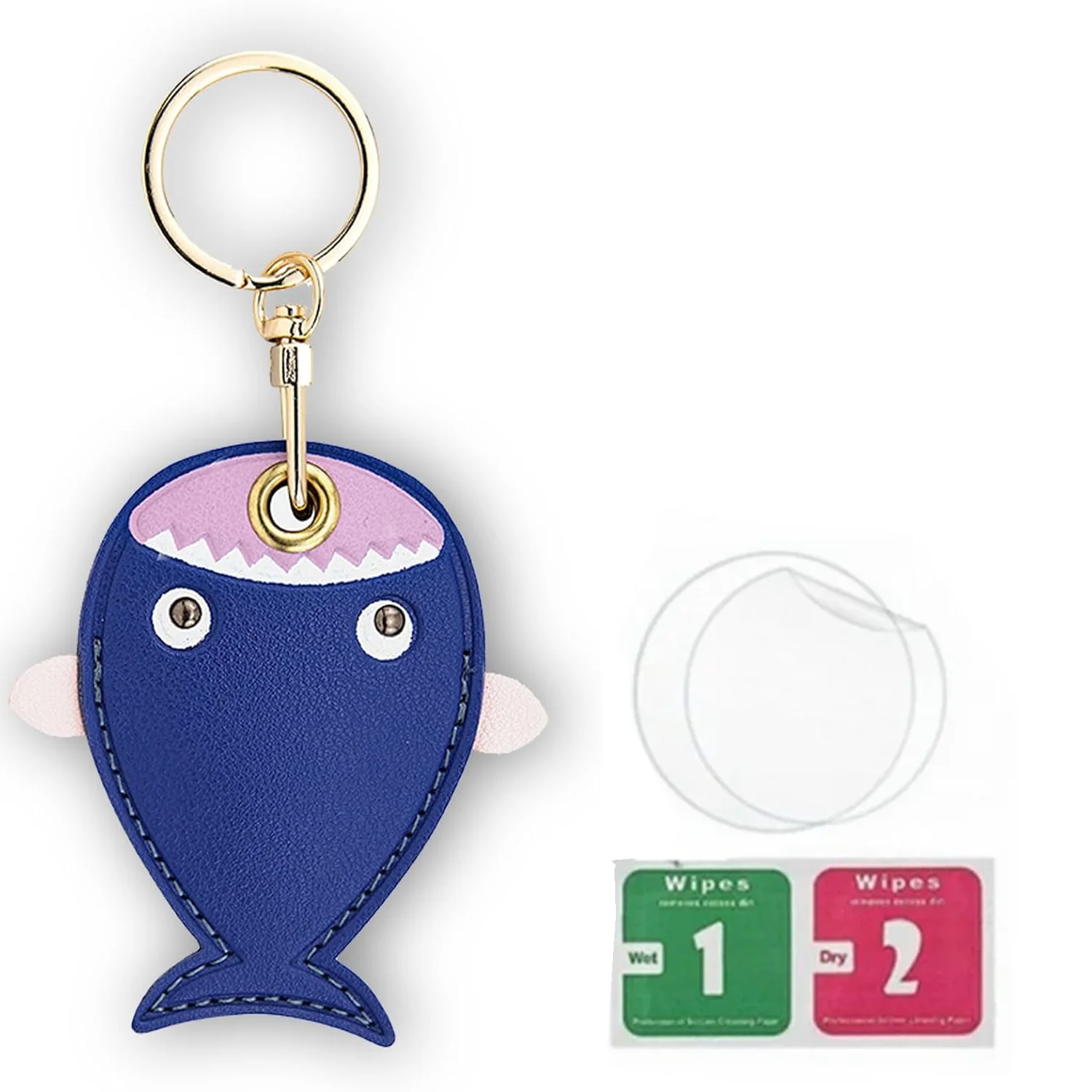 Premium Leather Keychain with Braided Rope - Protective Cover and Anti-Scratch Design