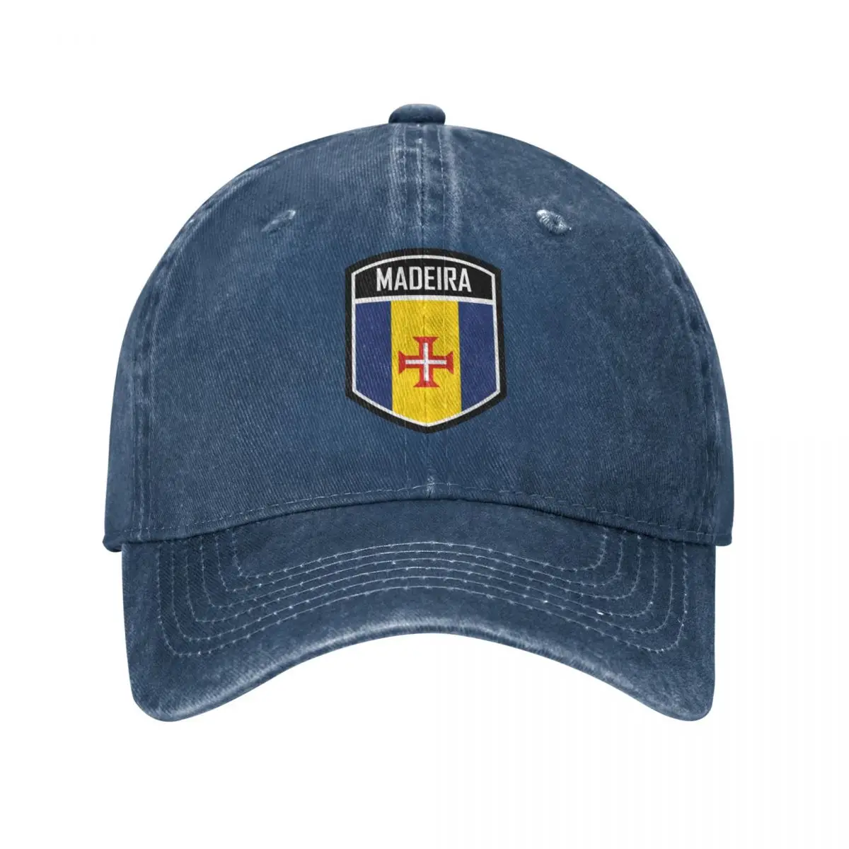 

Madeira Flag Emblem Baseball Cap Sun Cap Rugby Kids Hat Men'S Hat Women'S