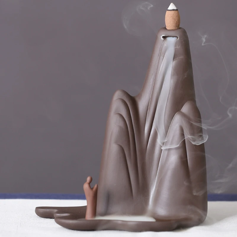 

Luxury Backflow Incense Burners Waterfall Zensandalwood Incense Holder Air Freshen Smoke Waterfallporta Inciensohome Decor