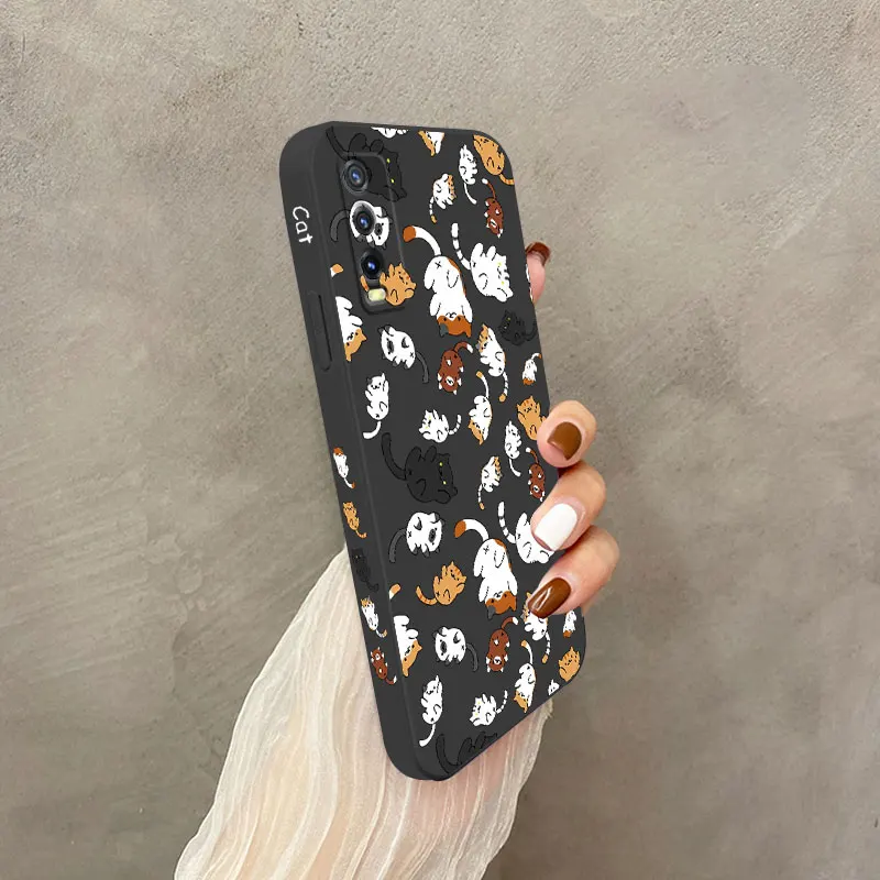 Cat-Themed Rolling Phone Case Cover