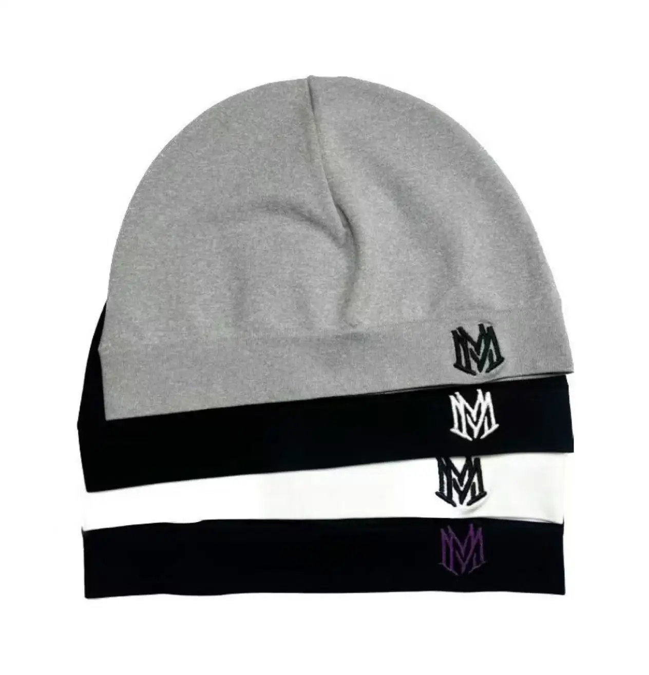 Y2K Modische bestickte Beanie-Mütze, sportliche Outdoor-Laufmütze – atmungsaktiv, dehnbar, stilvoll, lässig, Herbstdekoration