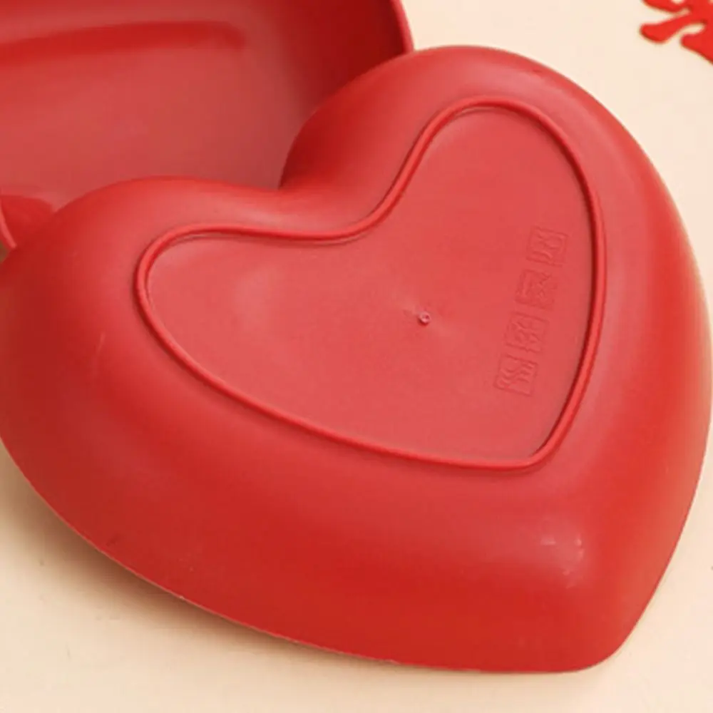 5/10Pcs Party Plastic Red Love Plate Heart-shaped Creative Love Fruit Plate Lightweight Durable Nut Home Party Use