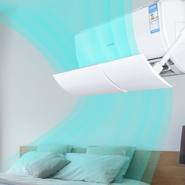Deflector de aire acondicionado para el hogar, antidirecto Deflector de  soplado de aire, tipo colgante escalable