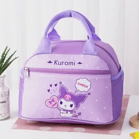 Hello Kitty Sanrio Insulated Lunch Bag, Kuromi Cinnamoroll Widened Aluminum Foil Material Bento Bag, Waterproof Oxford Fabric 2